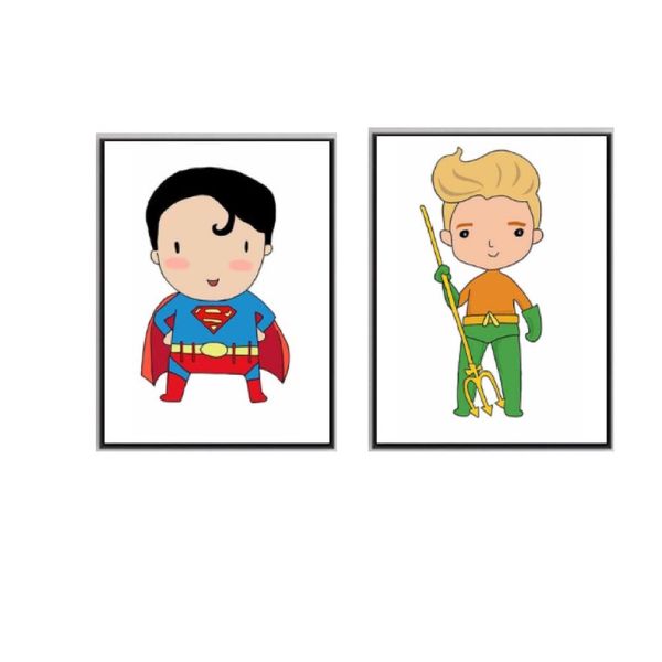 Canvas 2 Set Super Heroes Super &amp; Friends