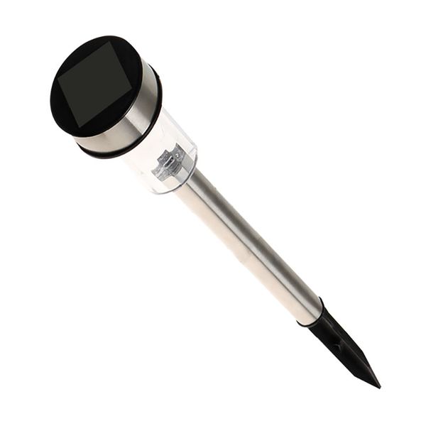 Solar Garden Pathway Light 35cm Stainless Steel (Set Of 3)