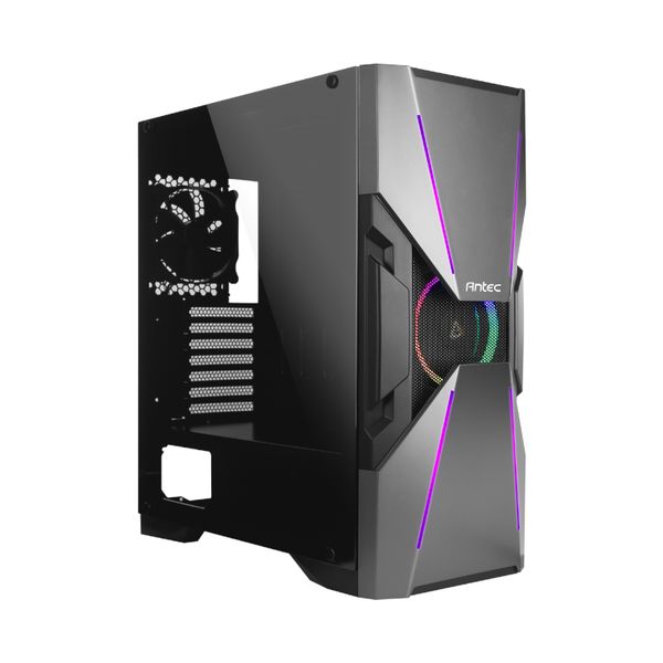 Antec DA601 RGB LED Tempered Glass Side ATX Gaming Chassis - Black