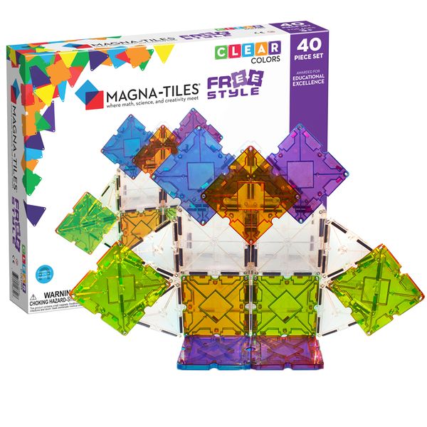 Magna-Tiles Freestyle Set: 40 Pieces