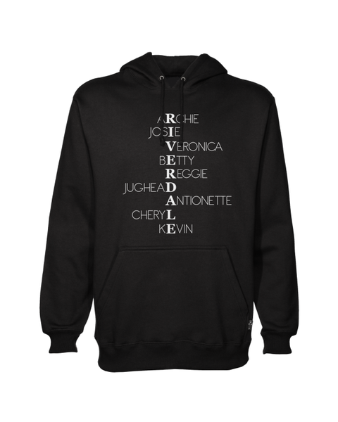 JuiceBubble Riverdale Characters Hoodie -Black