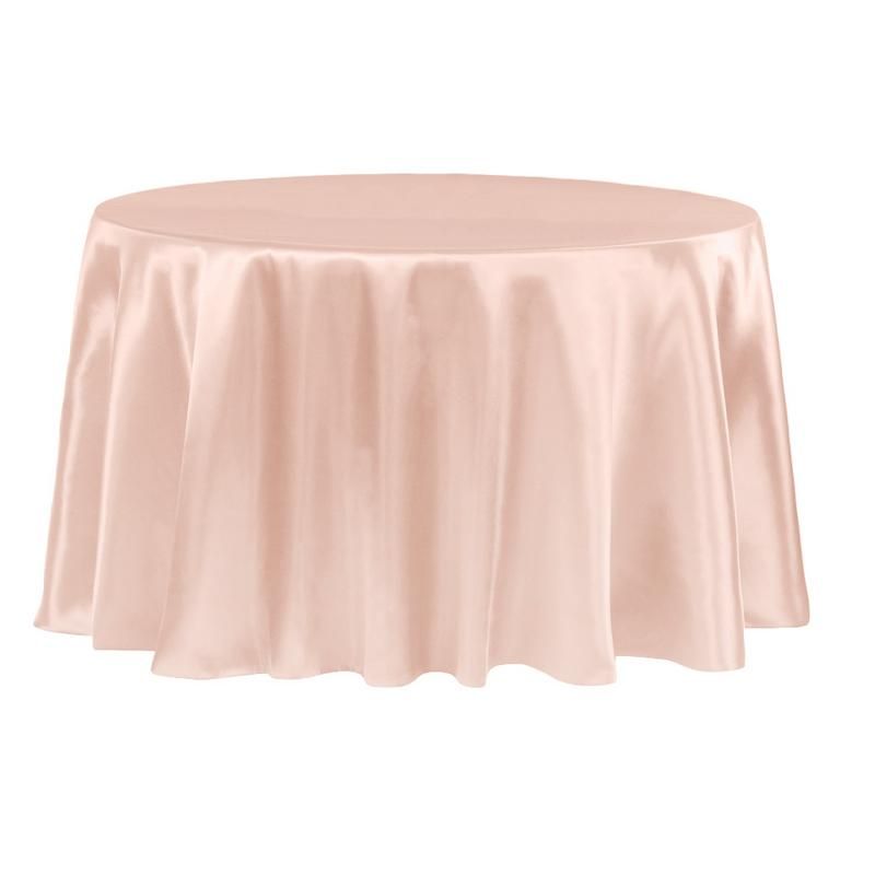 rose gold round tablecloth