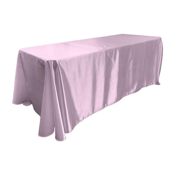 Satin Rectangular Tablecloth 3.3 x 2.3m - Lavender