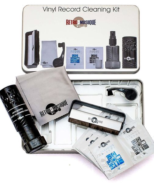 Retro Musique Vinyl Record Tin Cleaning Set