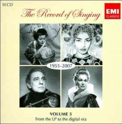 Record Of Singing: 1953-2007 (CD)
