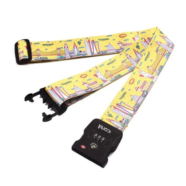 Iconix Anti-Theft Luggage Safety Belt with Double Lock