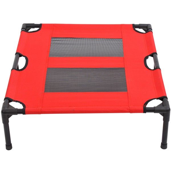 Cosmic Pets Dog Raised Cot Bed - Red (L &amp; XL)