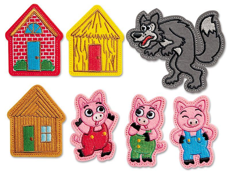 Three Little Pigs Story Telling Puppets