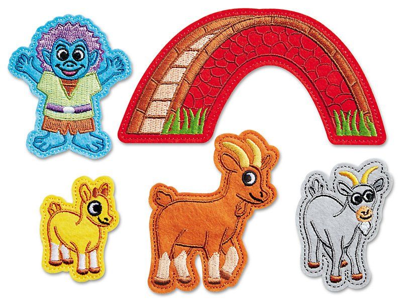 Three Billy Goats Gruff Story Telling Puppets