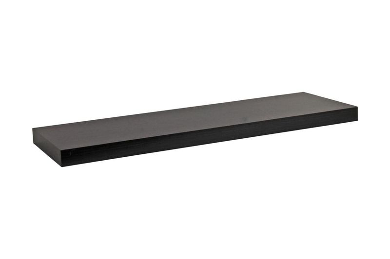 Juno Shelves - Floating Large - Black Wood Grain