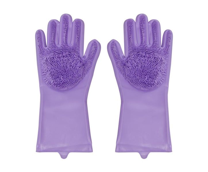 Silicone Kitchen Gloves - Purple