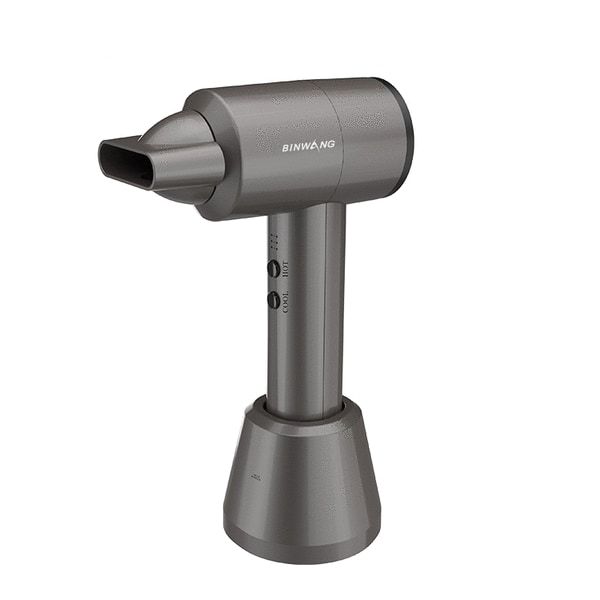 Optic Binwang Portable Travel Wireless Rechargeable Hair Dryer - Grey