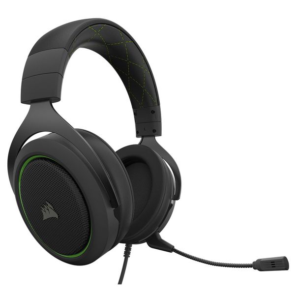 Corsair HS50 Pro Black + Green Stereo Headset
