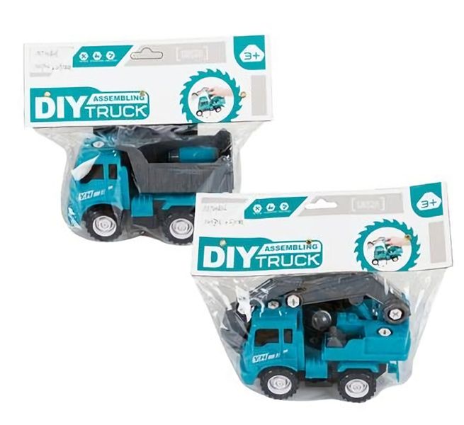 Bulk Pack x 2 Toy DIY Construction Truck 23cm