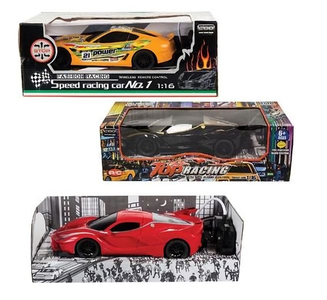 Bulk Pack x 3 Battery Operated Race Car Radio Control 28x12x8cm