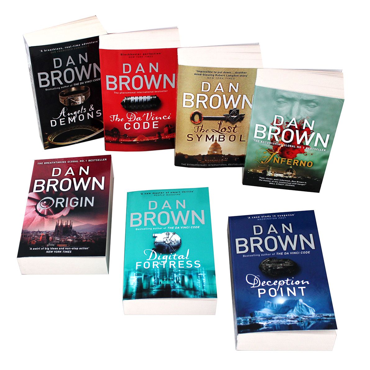 Robert Langdon Series Collection 7 Books Set By Dan Brown (Angels And  Demons, The Da Vinci Code, The Lost Symbol, Inferno, Origin, Digital  Fortress