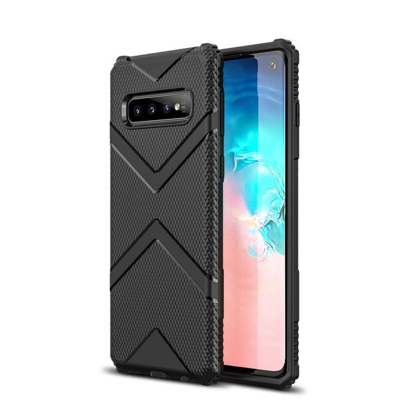Rhombus Patterned Shockproof Case for Samsung S10