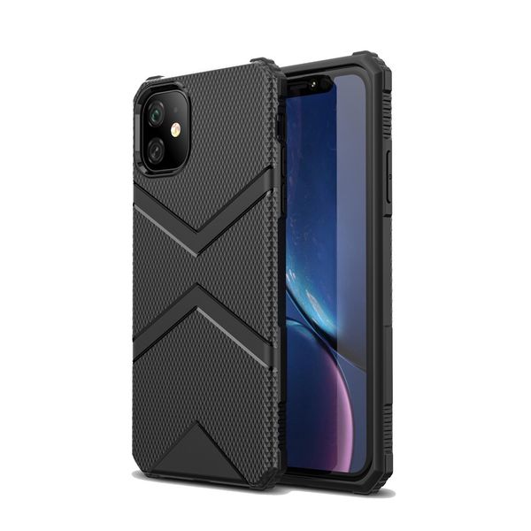 Rhombus Patterned Shockproof Case for Apple iPhone 11 Pro Max