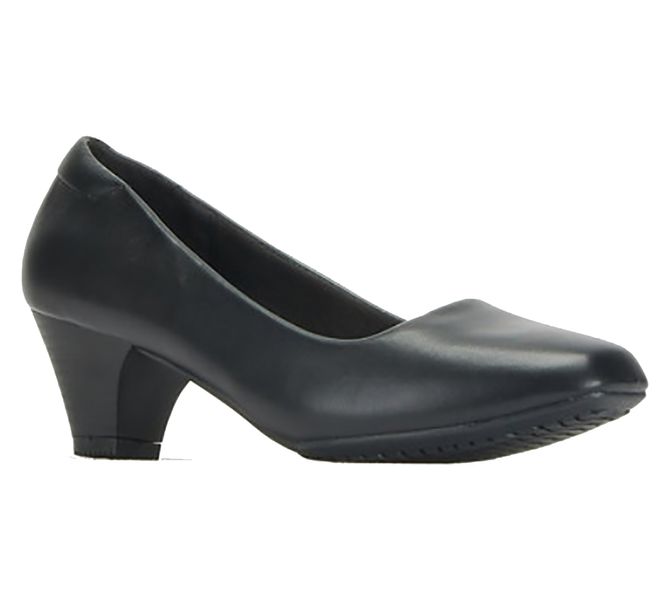 UB Corporate Kitten Heel Court Shoe Black
