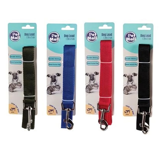 Bulk Pack x 4 Pet Dog-Lead Nylon 23x1200mm