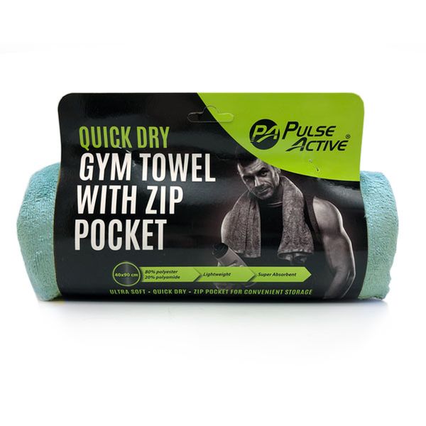 Fitness Gym Towel with Pocket - Teal