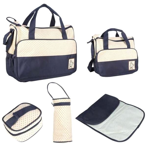 5 in 1 Multi - Functional Baby Diaper Handbag Set-Dark Blue | Shop ...