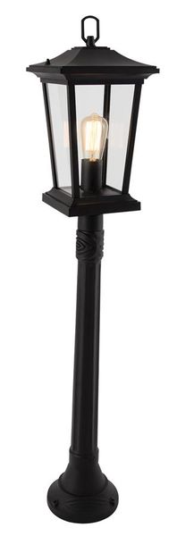 1,1 Meter Aluminium Standing Lantern with Clear Glass
