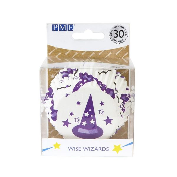 PME Halloween Wise Wizards Cupcake Cases, Foil Lined, Pack of 30