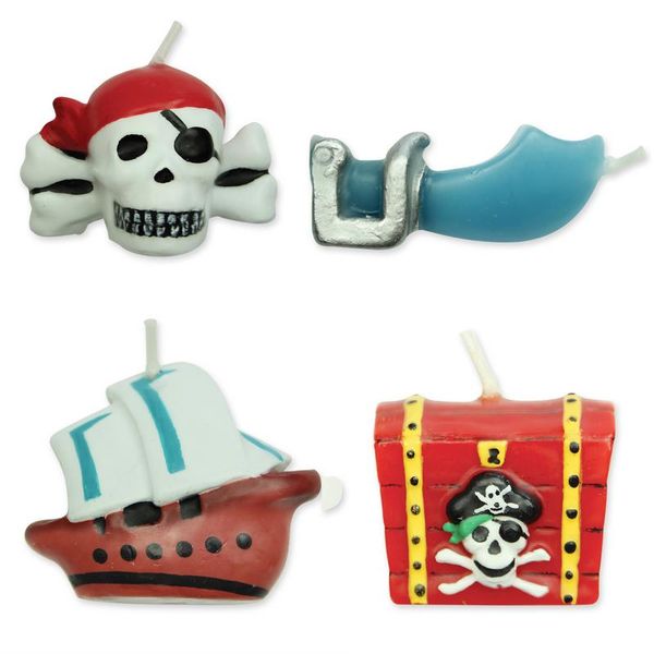 Pirates Candles Set of 4