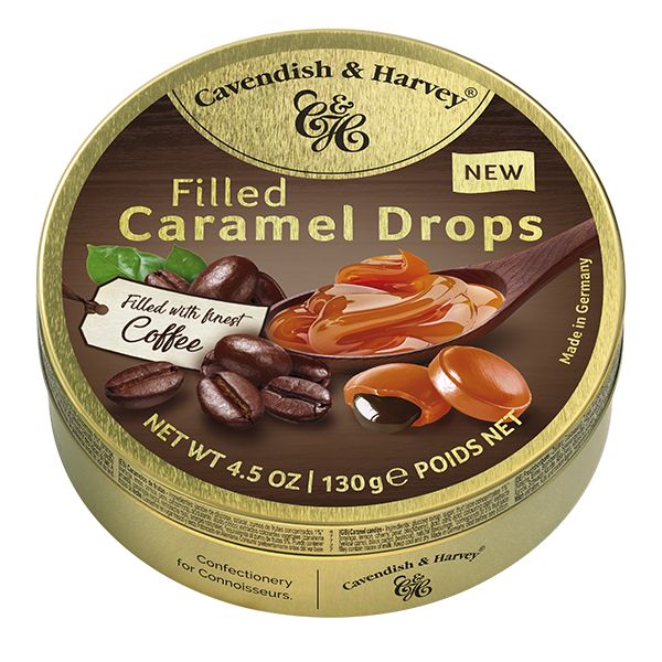 Cavendish &amp; Harvey Coffee Liquid Caramel Filled Candy Travel 130g x 11 tins