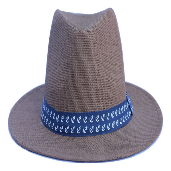 Panama sun spring summer hat for men and women-Brown