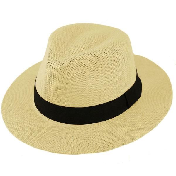 Beach Panama Summer Spring Sun UV Protection Hat - Beige