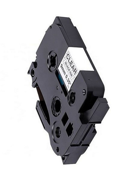 Brother TZ 121 Label Tape Laminated (9mm) Blk/Clr (8m) - Compatible