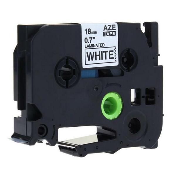 Brother TZ 241 Label Tape Laminated (18mm) Blk/Wht (8m) - Compatible