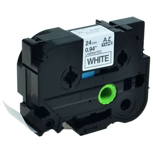 Brother TZ 251 Label Tape Laminated (24mm) Blk/Wht (8m) - Compatible