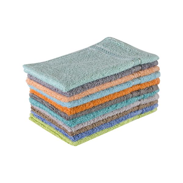 FMF 10 Pack Assorted Guest Towel 30 x 50cm