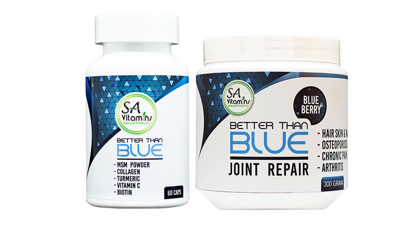 SA Vitamins Better Than Blue Shake 300gram &amp; Better Than Blue Caps 60