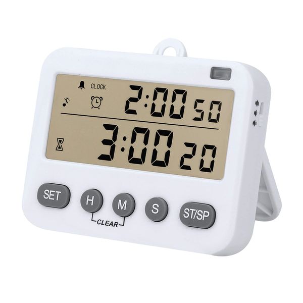 Large Display Digital Clock Kitchen Timer with Magnetic Back