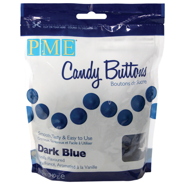 PME Candy Buttons - Dark Blue (340g)