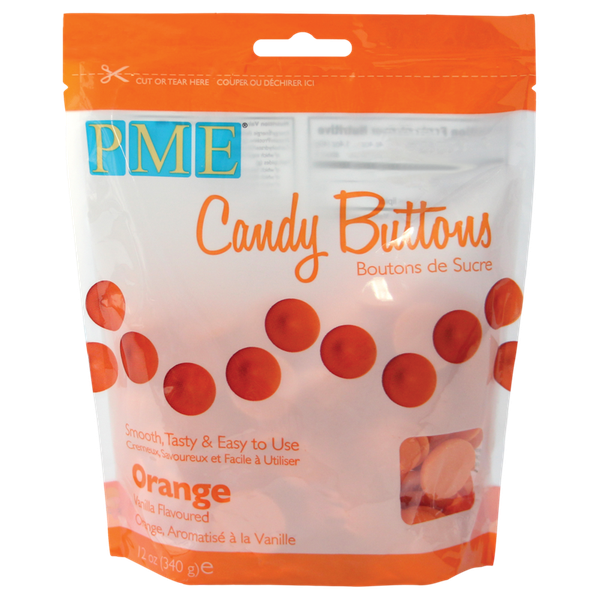 PME Candy Buttons - Orange (340g)