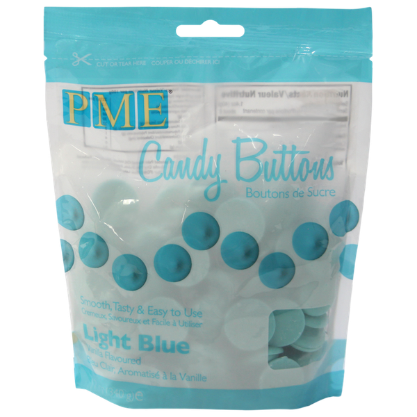 PME Candy Buttons - Light Blue (340g)