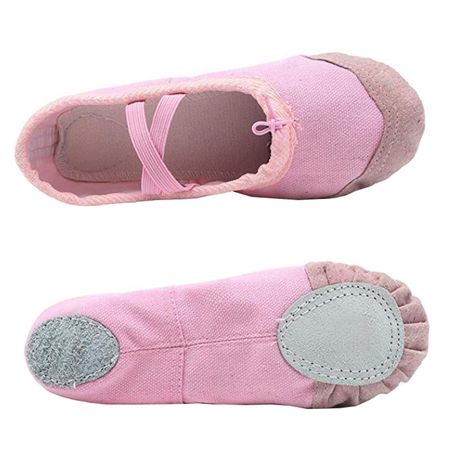 DHAO-Girls Pink Canvas Dance Slipper Ballet Gymnastics Yoga Shoes | Buy  Online in South Africa 