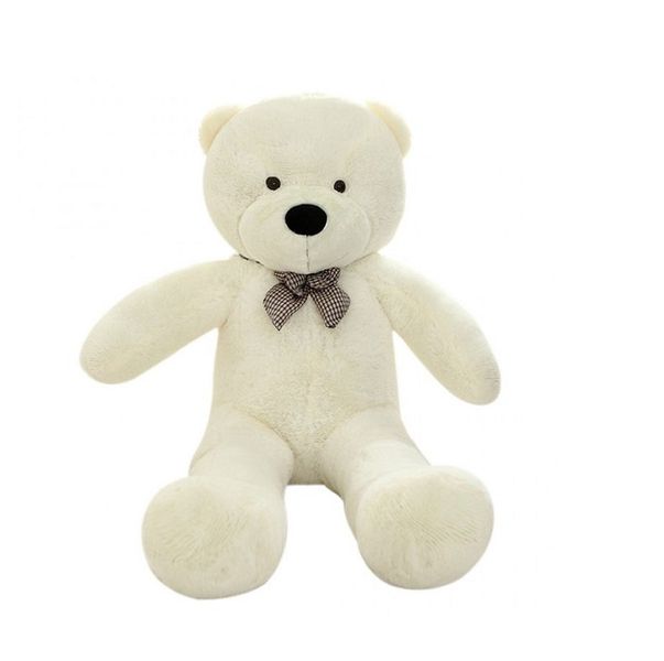 TANOTIB Cuddly Plush Teddy Bear With Bow Tie - Pink - 60cm