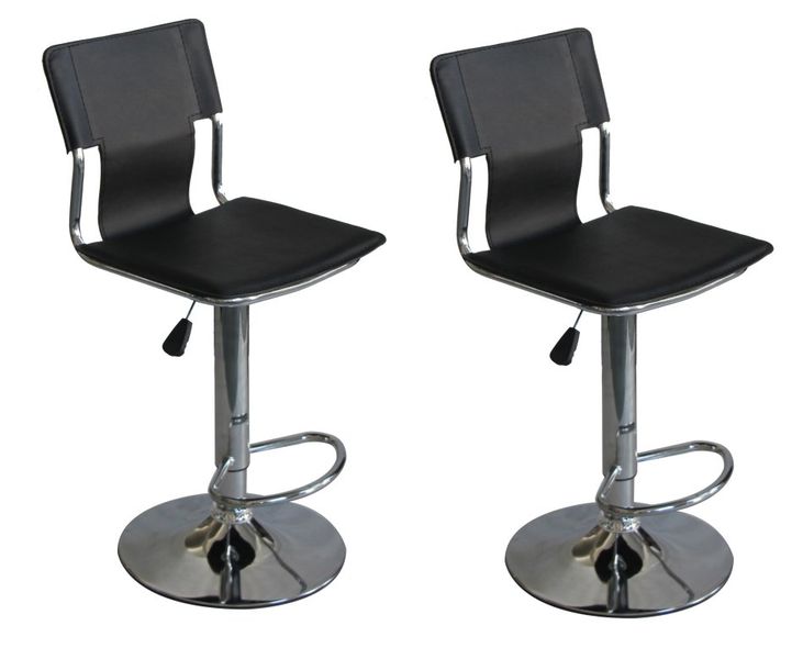 Hazlo Swivel Faux Leather Bar Stool Kitchen Chair (Set of 2) - Coffee Brown