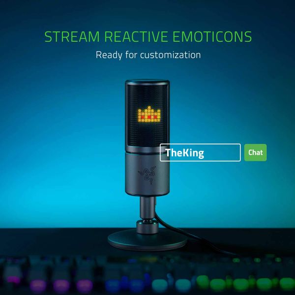 Razer - Seiren Emote Gaming Microphone for Streaming (PC)