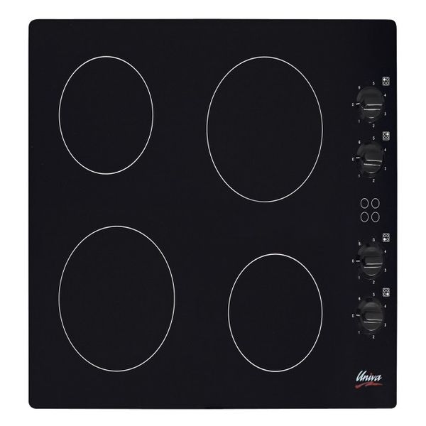 Univa Ceran Hob with Control Panel - U156C - Black