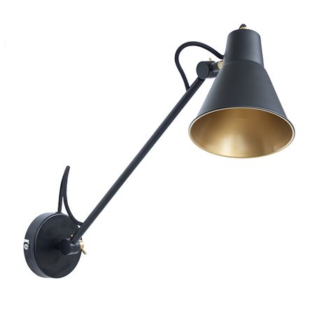 black industrial wall sconces