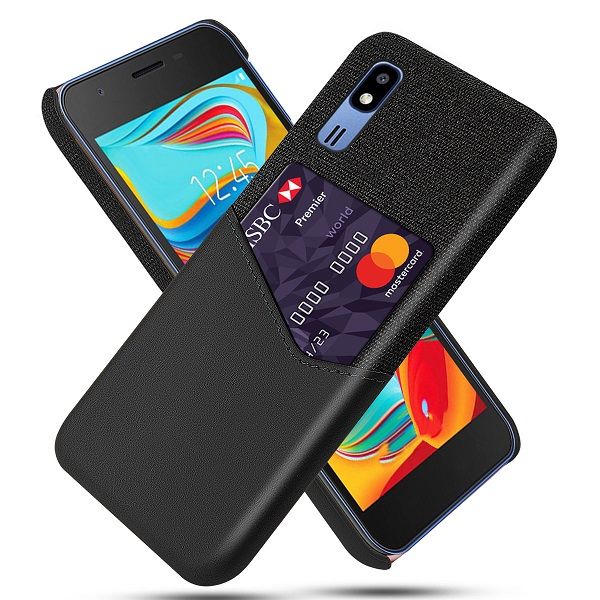 TUFF-LUV Leather Case &amp; Card holder for Samsung Core A2 2019 - Black