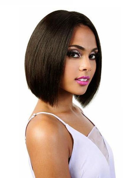 Blkt Bob Cut Style 8 Inches 12A Brazilian Wig