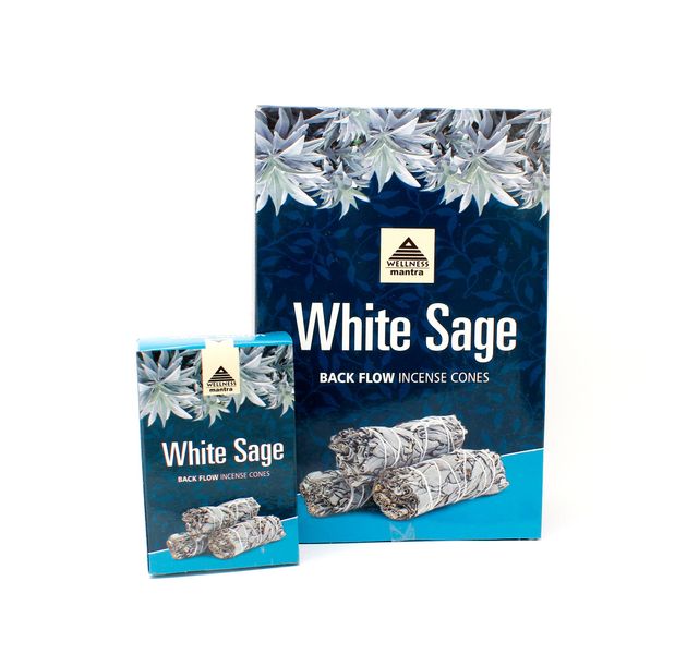 White Sage Backflow Incense Cones